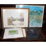 Assorted reproduction prints, to include interior scenes etc