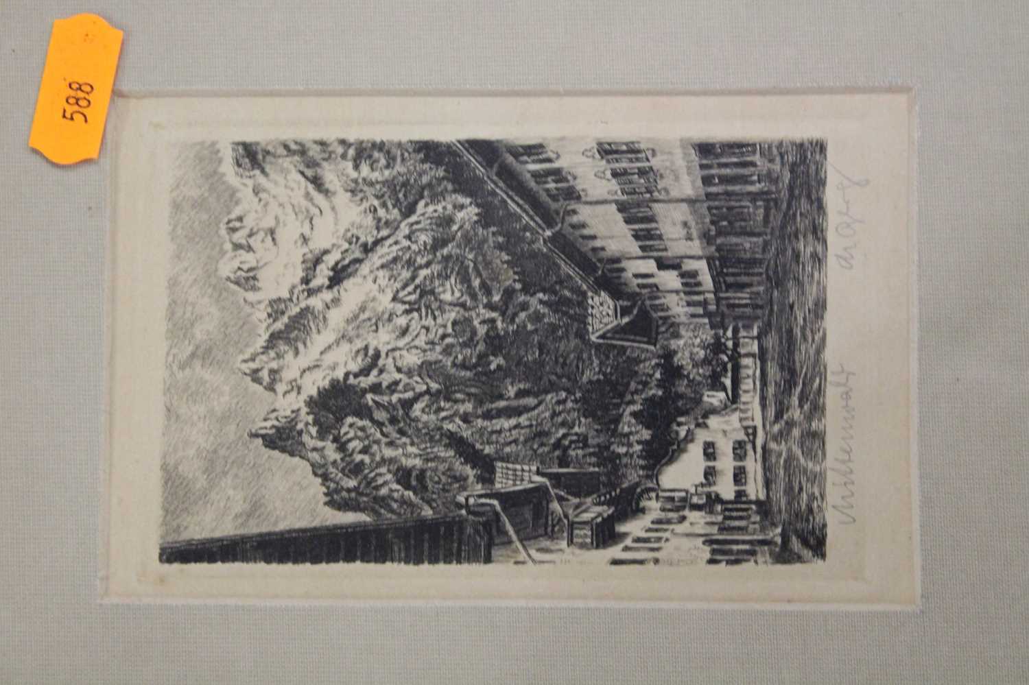 Assorted pictures and prints, primarily being wood engravings, to include Garth Chapman- Memorial of - Image 7 of 14