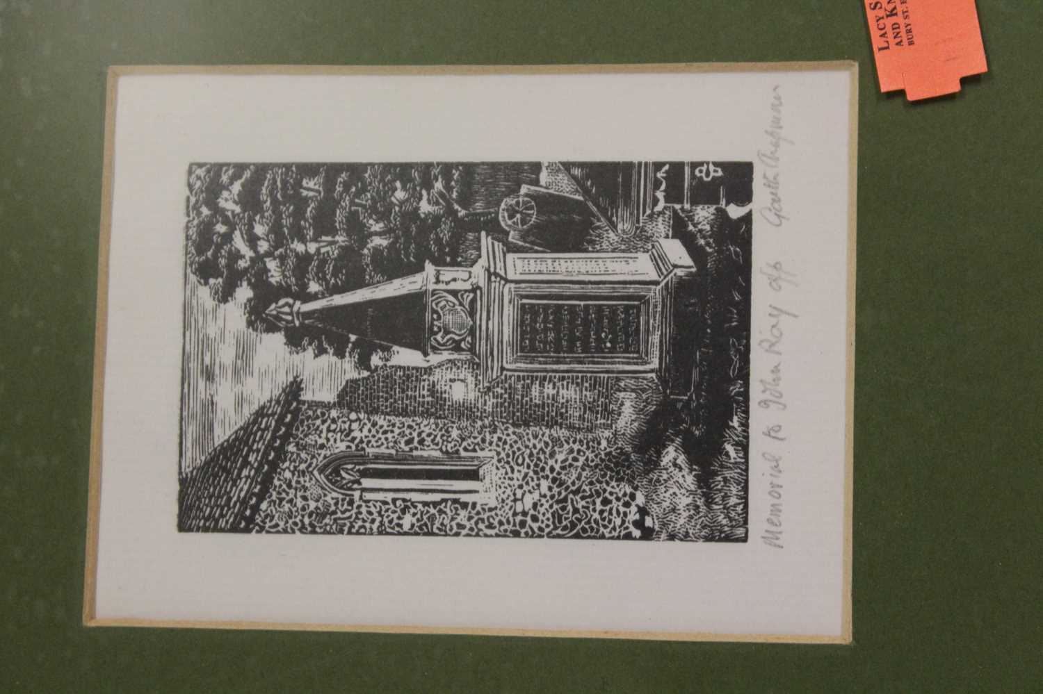 Assorted pictures and prints, primarily being wood engravings, to include Garth Chapman- Memorial of - Image 12 of 14