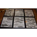 A set of six small advertising sheets for American cars, to include Chevrolet, Mercury, Ford