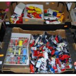 Two boxes of modern issue diecast including Corgi Juniors and various other modern issue diecast