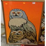 Reg Snook - Owls, lithograph, signed and dated in pencil lower right 4/20, 75.5 x 50cm