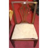 A circa 1900 oak and rush seat ladderback elbow chair, together with three further 19th century