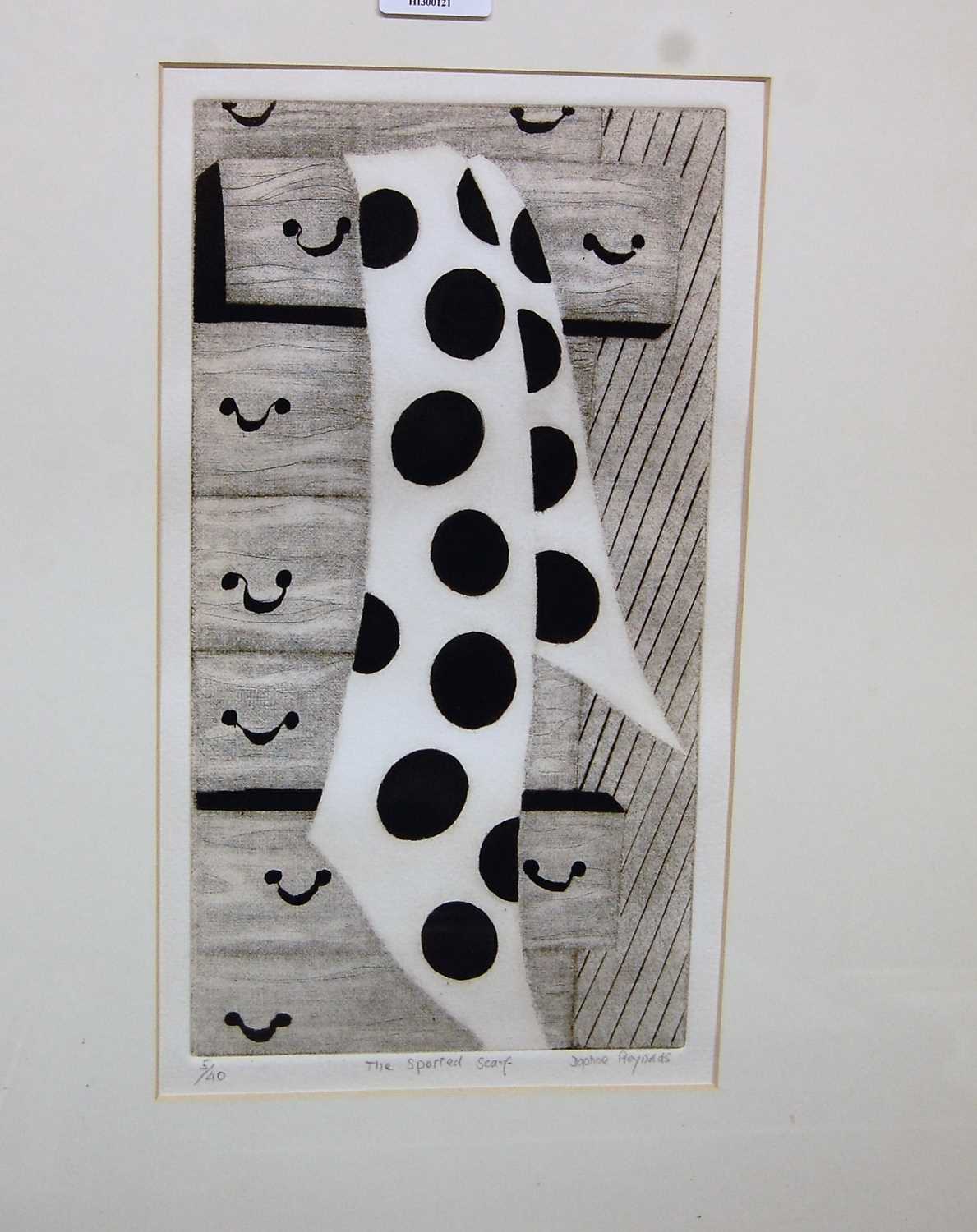 Daphne Reynolds (1918-2012) - The Spotted Scarf, mezzotint, signed, titled and numbered 5/40 in