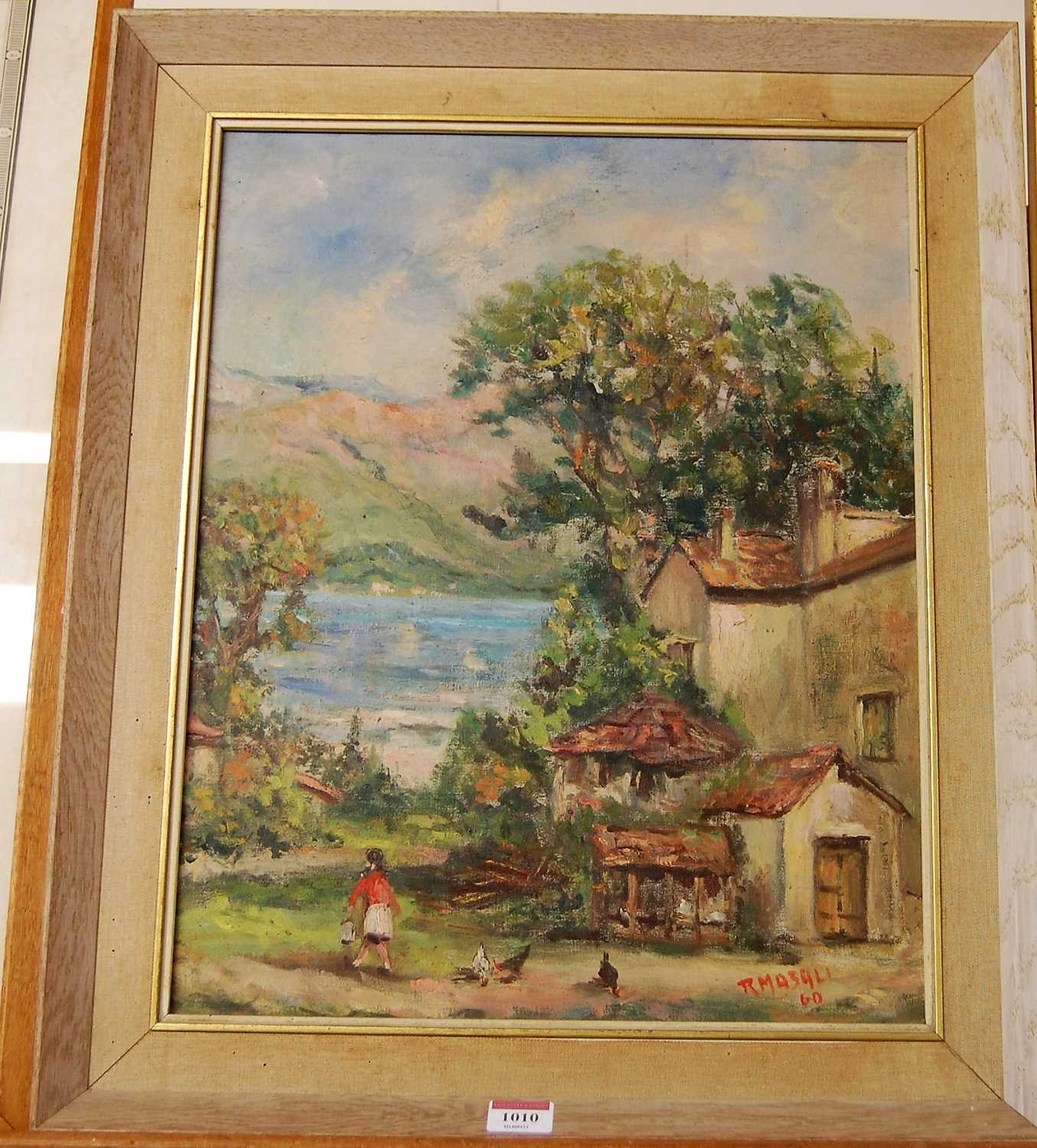 R. de Masali - Bremo Griante, oil on canvas, signed and dated '60 lower right, 47 x 37cm