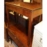 An early 19th century mahogany fold-over tea table, width 82cm