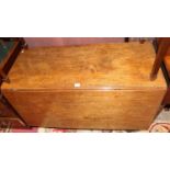A 19th century mahogany drop leaf dining tableCondition report: Closed dimensions 107 x 46cm.Each