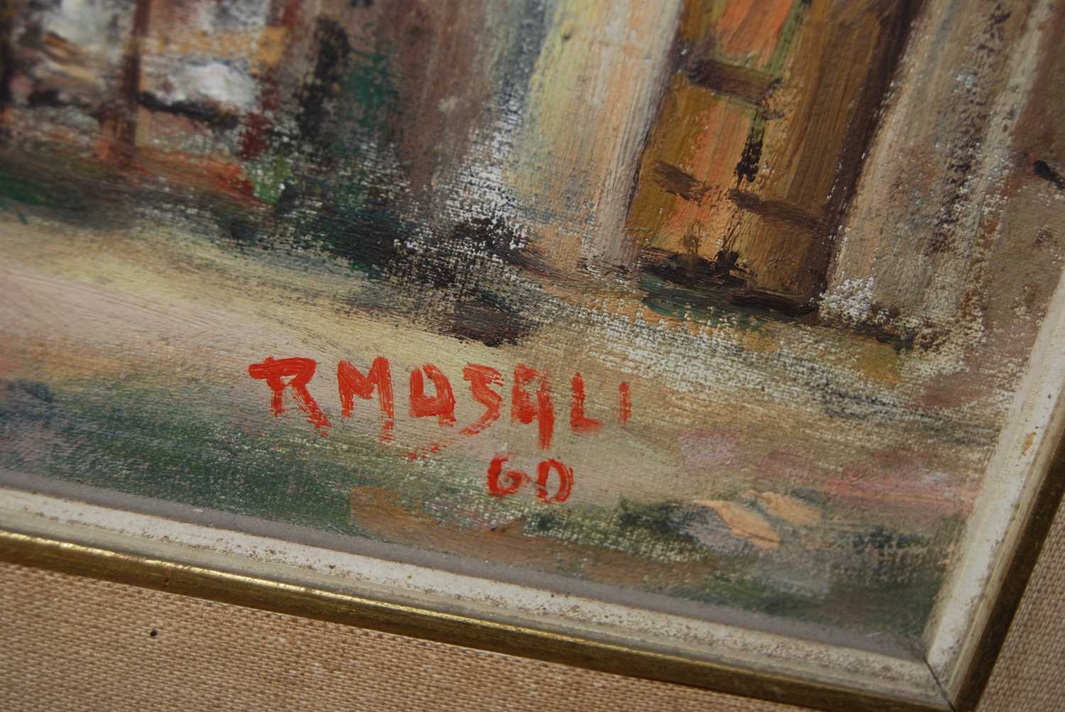 R. de Masali - Bremo Griante, oil on canvas, signed and dated '60 lower right, 47 x 37cm - Image 4 of 5