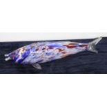An Italian blown-glass model of a fish; together with a collection of Royal Doulton collectors