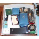 A collection of miscellaneous items to include silver and enamelled and base metal masonic jewels,