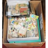 A large collection of loose cigarette and collectors cards, to include John Player & Sons Football