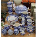 A collection of miscellaneous china, to include Spode Italian bread plate, Victorian tureen and