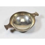 A George VI Scottish silver quaich of plain undecorated form, maker Edwards & Sons, Glasgow 1937,