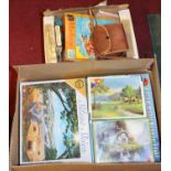 Two boxes containing a quantity of mixed children's puzzles to include a Rainbow Mini Jigsaw