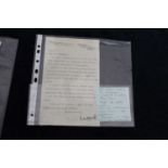 A typed letter on headed notepaper to a Mr Lawrence from television astronomer Sir Patrick Moore
