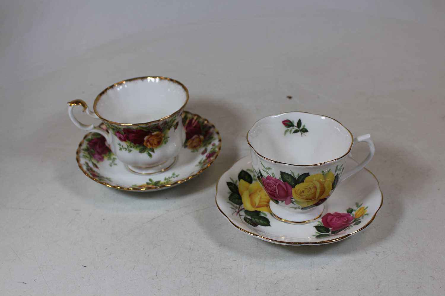 A box of miscellaneous china, to include Royal Albert Old Country Roses part tea set, hen-on-nest - Image 2 of 8