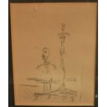 After Alberto Giacometti (1901-1966) - Search, etching, as published by Templeton & Rawlings Ltd,