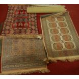 A collection of various machine made small rugs in the Persian styleCondition report: All are