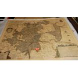 AMSTELODAMI Sumptibus Ioannis IanBonii - engraved map 'A General Plot & Description of the Fennes