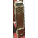 An Art Deco cast iron floor-standing heater, h.95.5cm