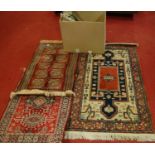 A collection of various machine made small rugs in the Persian styleCondition report: All are