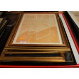 Assorted pictures and prints, to include Christine Wright - Chair and Shirt lithograph