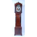 William Bullock of Bradford - an early 19th century mahogany longcase clock, having a painted 13"