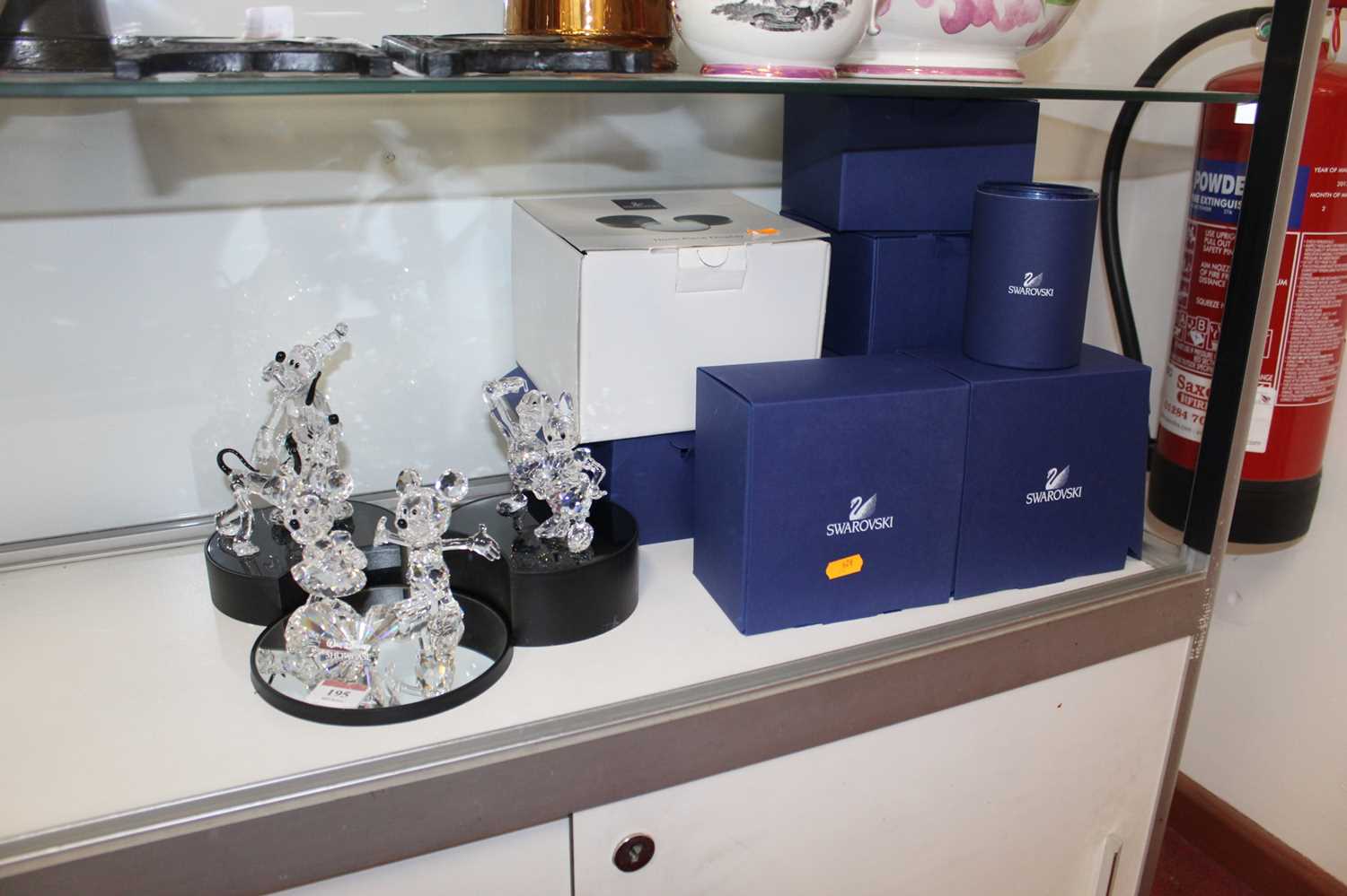 A set of six Swarovski Disney Showcase crystal ornaments to include Mickey & Minnie Mouse, Pluto, - Image 3 of 4