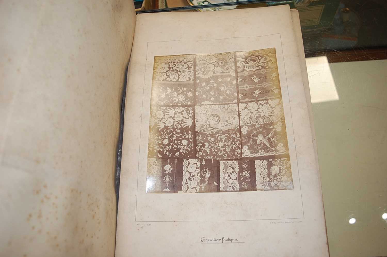 A French folio of Industrial photographs showing textiles/lace, RT Mounteney, Photo Litho and - Image 6 of 7
