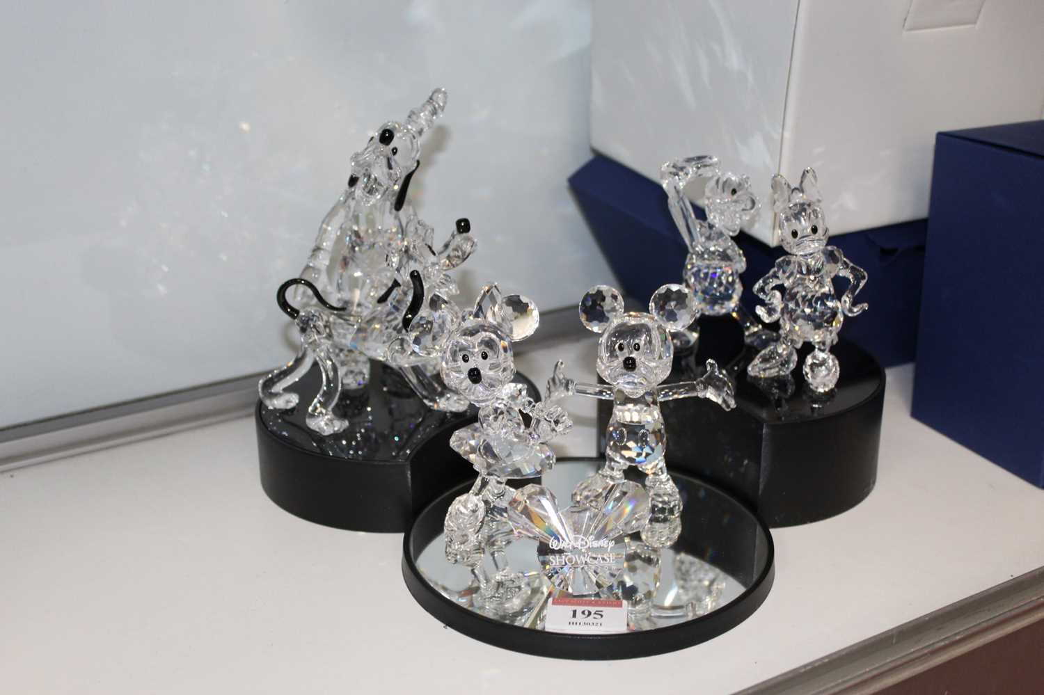 A set of six Swarovski Disney Showcase crystal ornaments to include Mickey & Minnie Mouse, Pluto, - Image 2 of 4