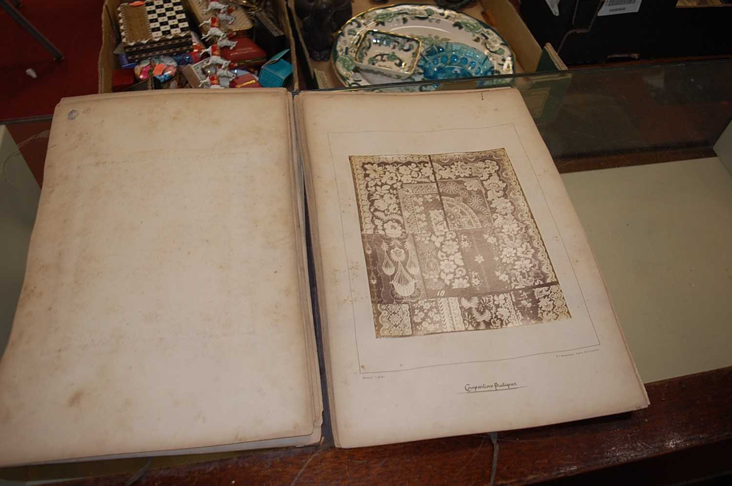 A French folio of Industrial photographs showing textiles/lace, RT Mounteney, Photo Litho and - Image 2 of 7