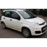 A Fiat Panda motor car, registration number EO63 PDV, 1200cc five-door white hatchback, manual, 31,