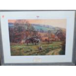 Spencer Coleman (b.1952) - The logging field, framed print, 40 x 61cm