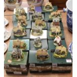 A collection of 18 boxed Lilliput Lane cottage ornaments, to include The Magic Lantern, Comfort