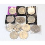 A collection of mainly British pre-decimal coins, George VI to Elizabeth II, to include florins,