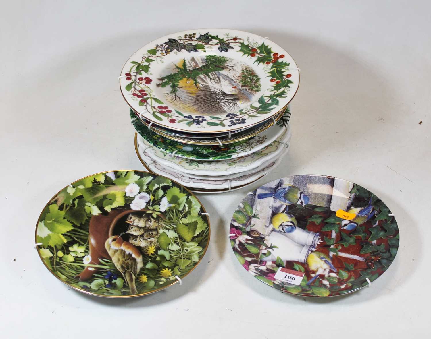 Twelve various collectors plates, to include Coalport 'Top o' the Morning', Danbury Mint '