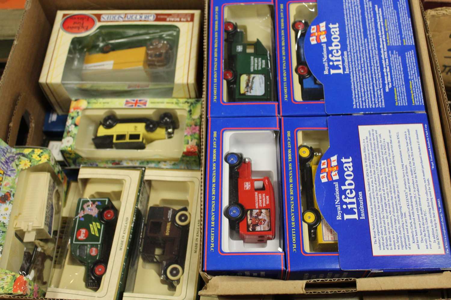 Four boxes containing a collection of diecast model vehicles to include Days Gone, and Dinky - Image 5 of 6