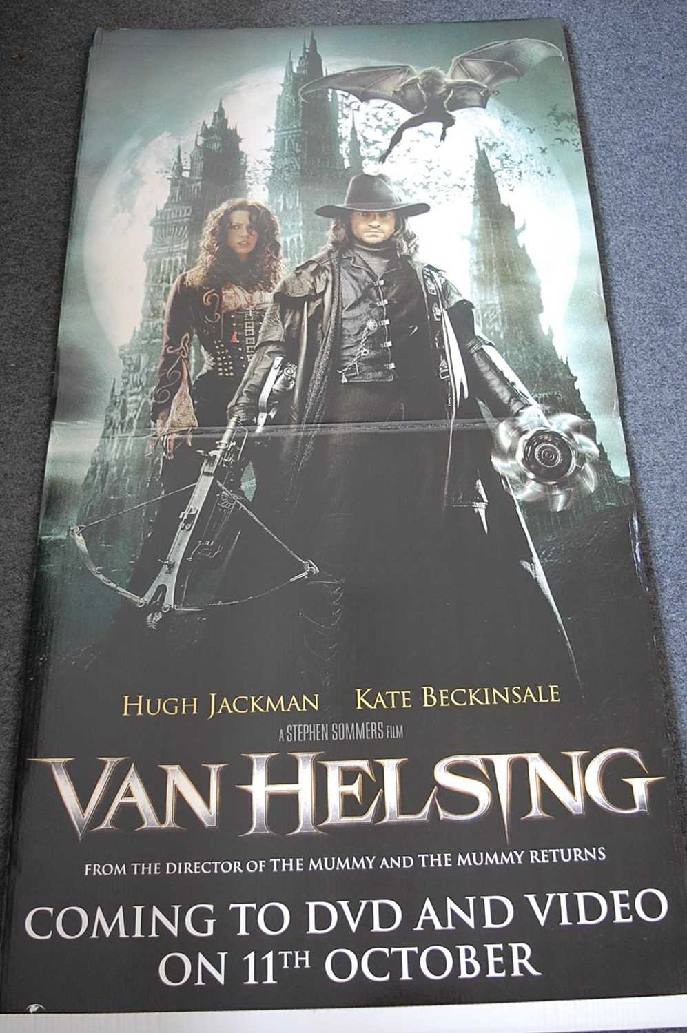 Van Helsing (2004), folding card pre release point of sale advertising board, 152 x 78cm.