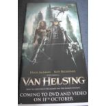 Van Helsing (2004), folding card pre release point of sale advertising board, 152 x 78cm.