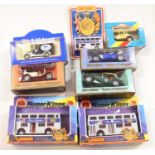 A collection of boxed modern issue diecast toy vehicles to include Matchbox Superkings London