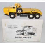 A Hors Code No.1, 1/50 scale white metal and resin kit built model of a Berliet GXO 6x6 Camion