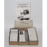 Four various boxed white metal approx 1/48 scale truck and commercial vehicle kits to include an