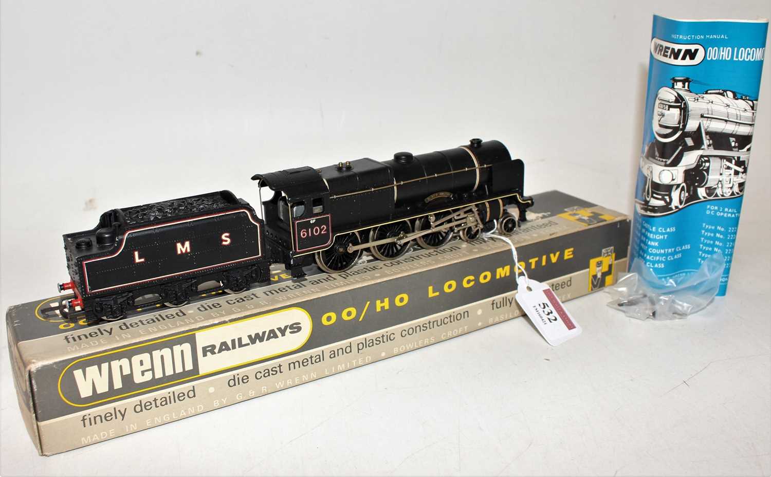 W2261 Wrenn loco & tender ‘Royal Scot’ 4-6-0 ‘Black Watch’ LMS black 6102, instructions (NM-BE) - Image 2 of 3