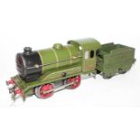 Hornby 1936-37 No.0 Clockwork 0-4-0 LNER 5508 Loco paired with a post war No.501 Tender, Loco LNER