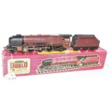 Hornby Dublo 2226 2-Rail Loco and Tender "City of London", a few chips and wear marks (G), tender