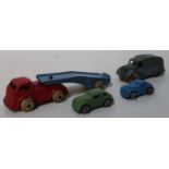 Barclay/Tootsietoy group of models unboxed, play worn 4 items in total. (F-G)