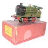 Hornby 1931-35 Clockwork No.0 revised body style 0-4-0 loco only, missing tender, GW Green, No.