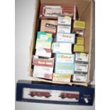 One box containing a quantity of various boxed H0 scale continental rolling stock and accessories to