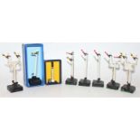 Hornby Dublo Electric Semaphore Signals, 1x Single Home, 1x Double, 1x Home Junction, 2x Distant