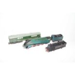 3 Hornby Dublo 3-Rail Locomotives, to include Co-Bo D5713 playworn roof badly chipped (G), Sir Nigel